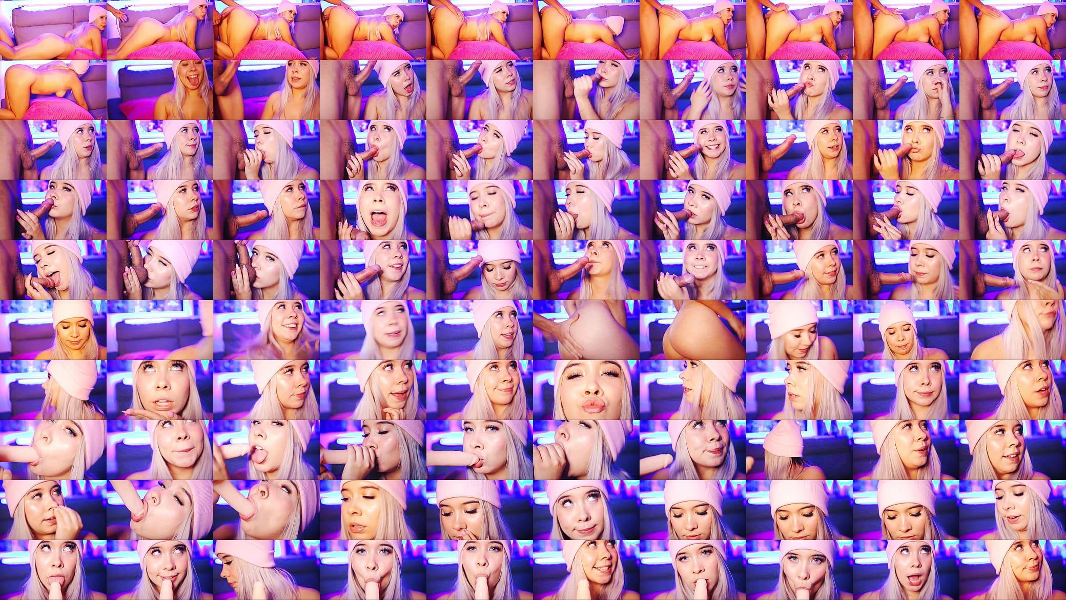 Valentina, the Big-Bottomed Blonde, Finds Joy in Sucking Cock Until Her Mouth Is Full, Her Throat Her Temple! 预览图
