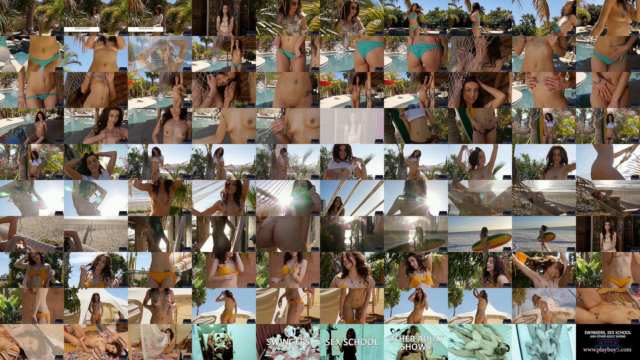 Canadian MILF beauty Darah Kay strips naked outdoor 预览图