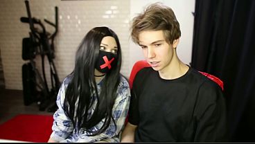 18-year-old gamer girl fucks after our first date on stream