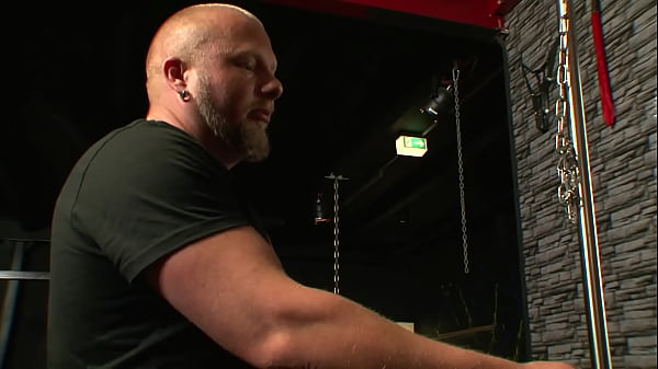 Babe getting tied up and slaved in a crazy wild...