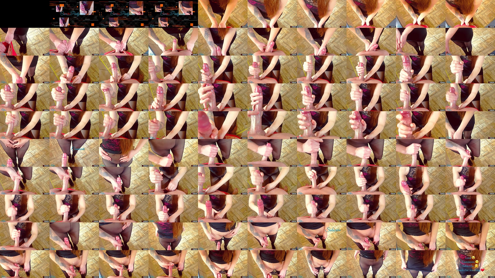 PERFECT HANDJOB TO MY STEP BROTHER AND HE CUM IN PANTYHOSE 预览图