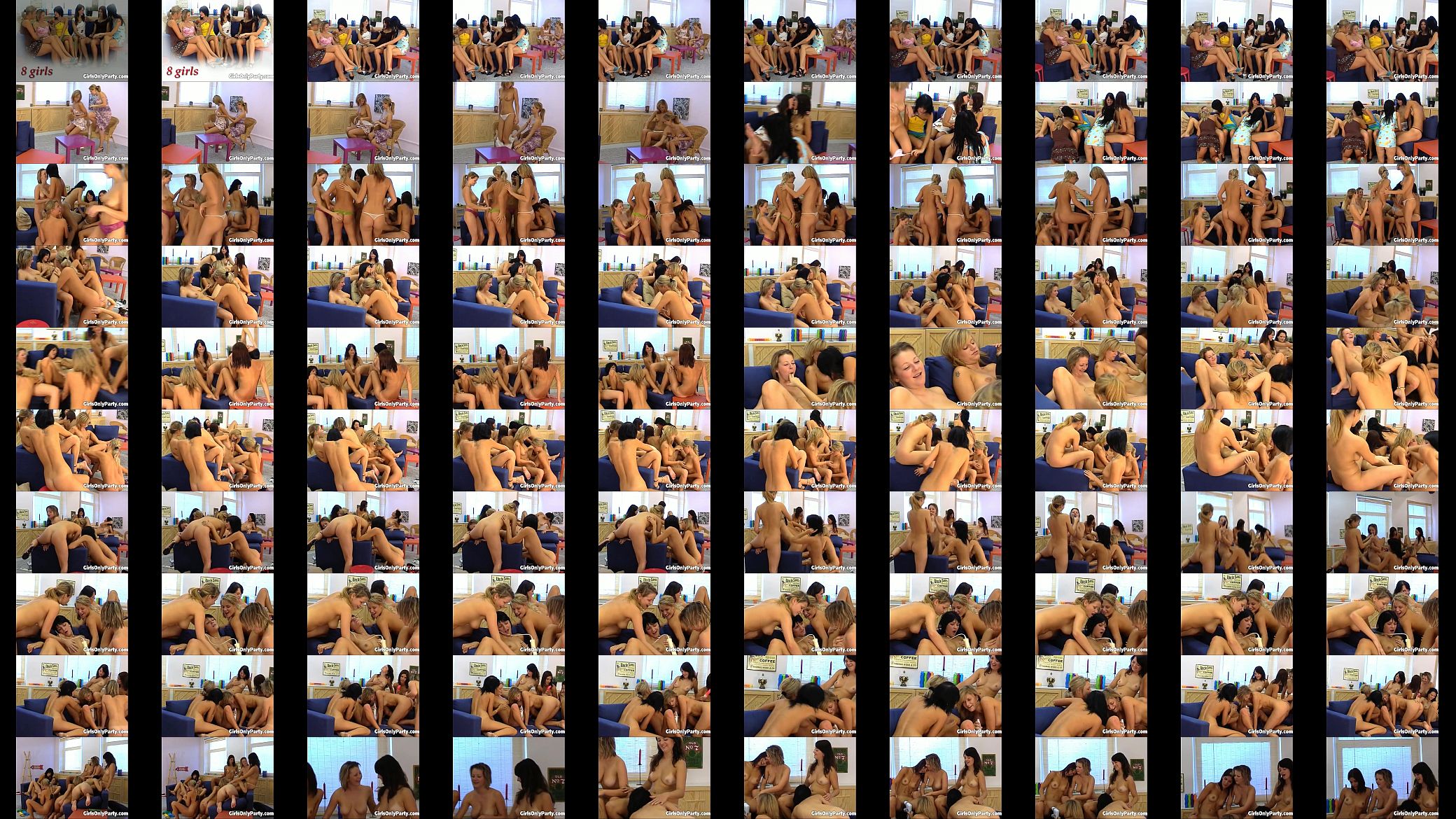 Sexy girls in a hot lesbian orgy 预览图