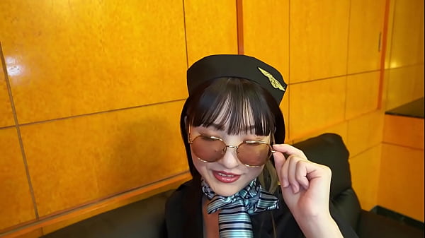I'm going to end the life of this sexy model! I'm going to have some raw, vaginal ejaculation sex with her in a flight attendant cosplay costume! [Maria (25)]