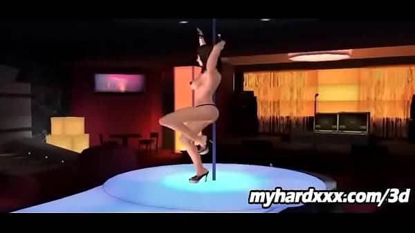 Gorgeous 3D Cartoon Stripper Babe Struts Her Stuff