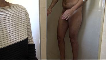 TABOO FAMILY: hairy amateur stepmom orders stepson to shower before sex