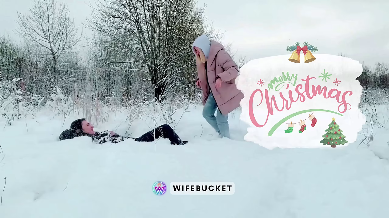 Amateur MILFs by Wifebucket - Our jolly, snowy and homey Holiday sex video