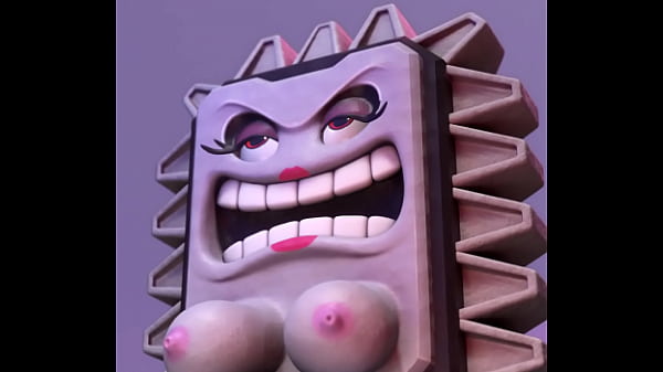 Thwompette monster girl riding dildo by Shadow Ball