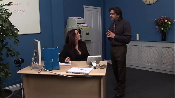 Brooke Blue Drains His Dick After An Office Quickie