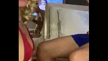 Tattooed Blonde Latina: 7 Seconds in Red Lingerie Before The Drop