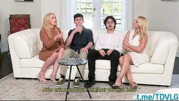 Watching porn with stepmothers SUBTITLED