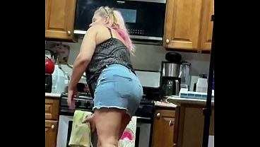Beautiful blonde wife makes boring sexy .