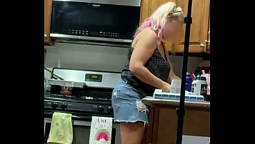 Beautiful blonde wife makes boring sexy .