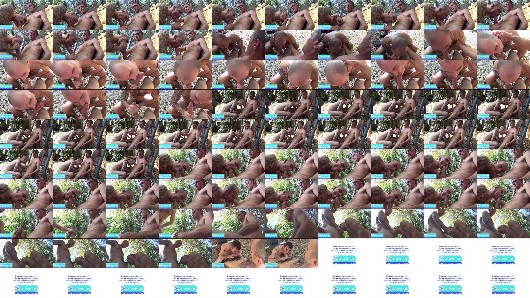 Stud gets blown in the garden, more at Gaycams4free.com !! 预览图