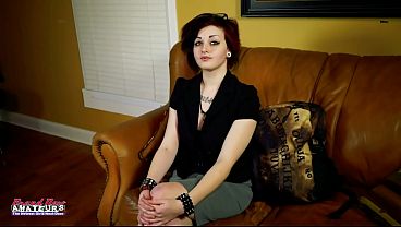 Sexy Inked Brunette Marcie Plays With Toys!