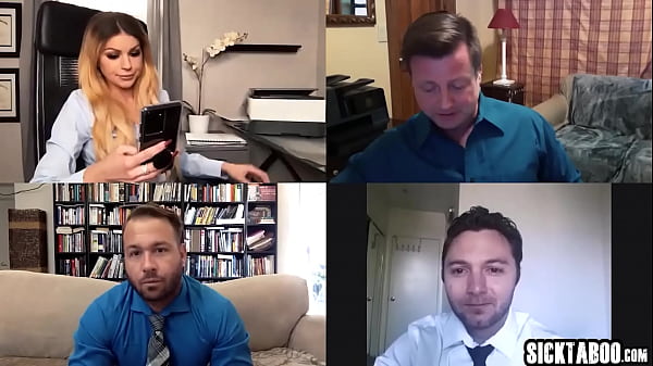 Busty babe brooklyn chase fucked herself on conference call