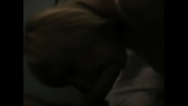 Blonde in pink sucks cock