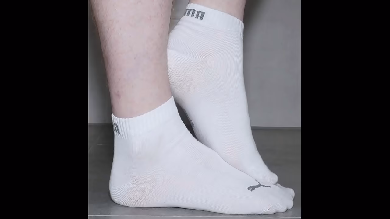White Puma Ankle Socks PHOTOSET
