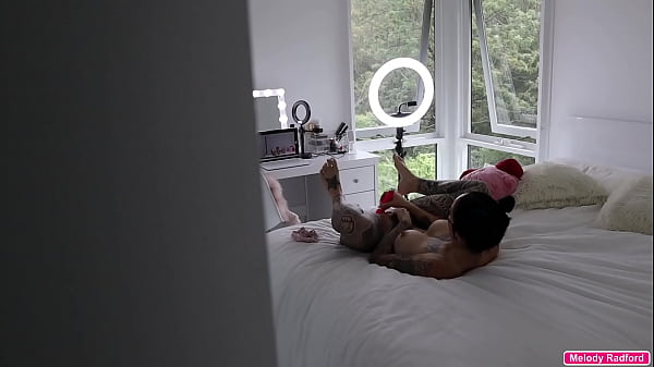 MILF Step MOM Wife with Hentai Tattoos Makes Husband Fuck Her Live