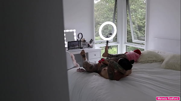 MILF Step MOM Wife with Hentai Tattoos Makes Husband Fuck Her Live