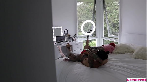 MILF Step MOM Wife with Hentai Tattoos Makes Husband Fuck Her Live