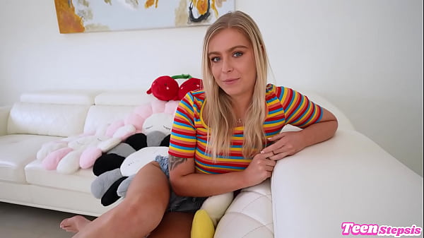 Cute Petite Blonde Babe Krissy Knight Gets Creampied