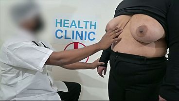 Doctor having fun with patient