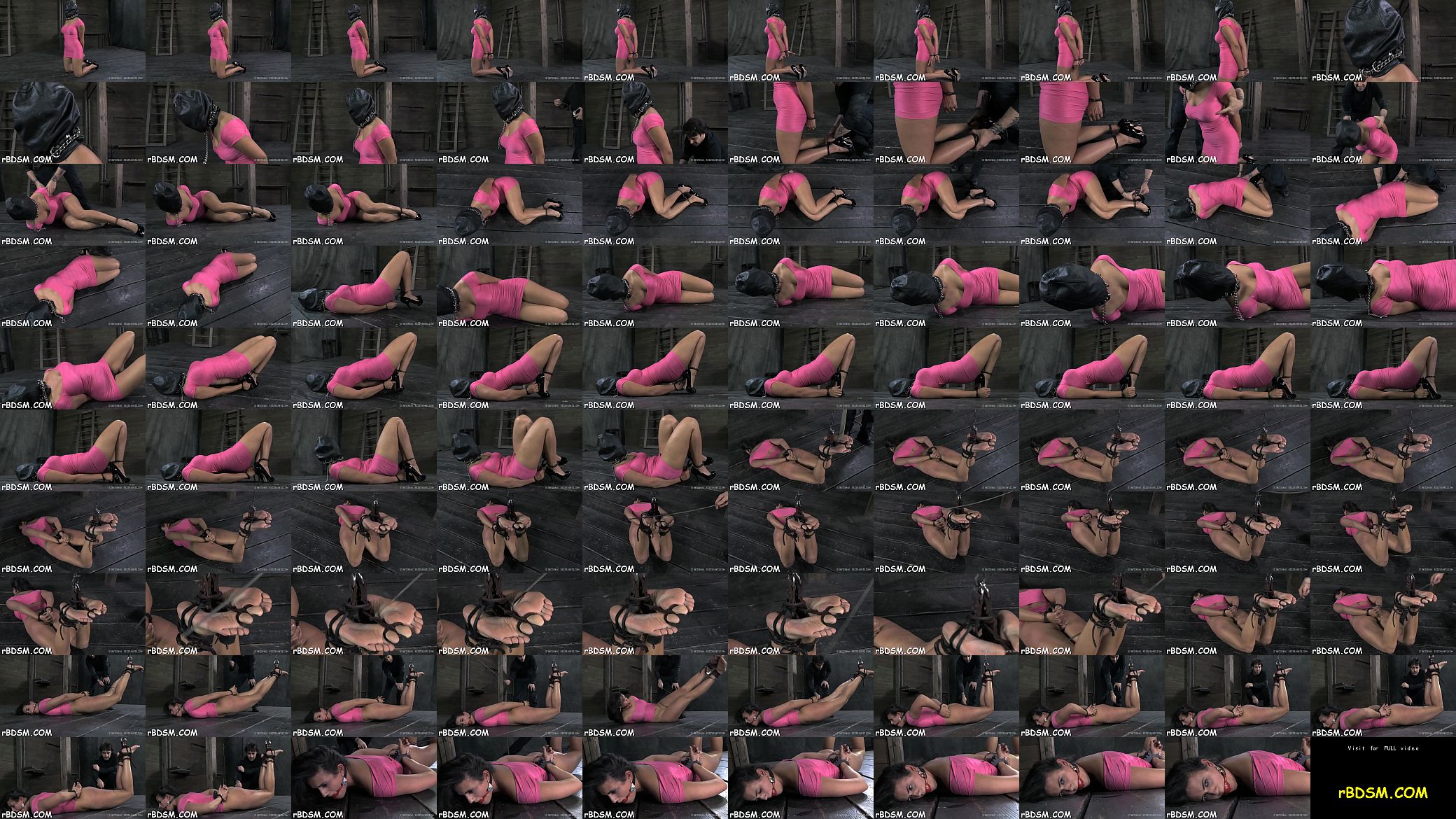 Angel is caged up with her sexy shaved pussy bare 预览图
