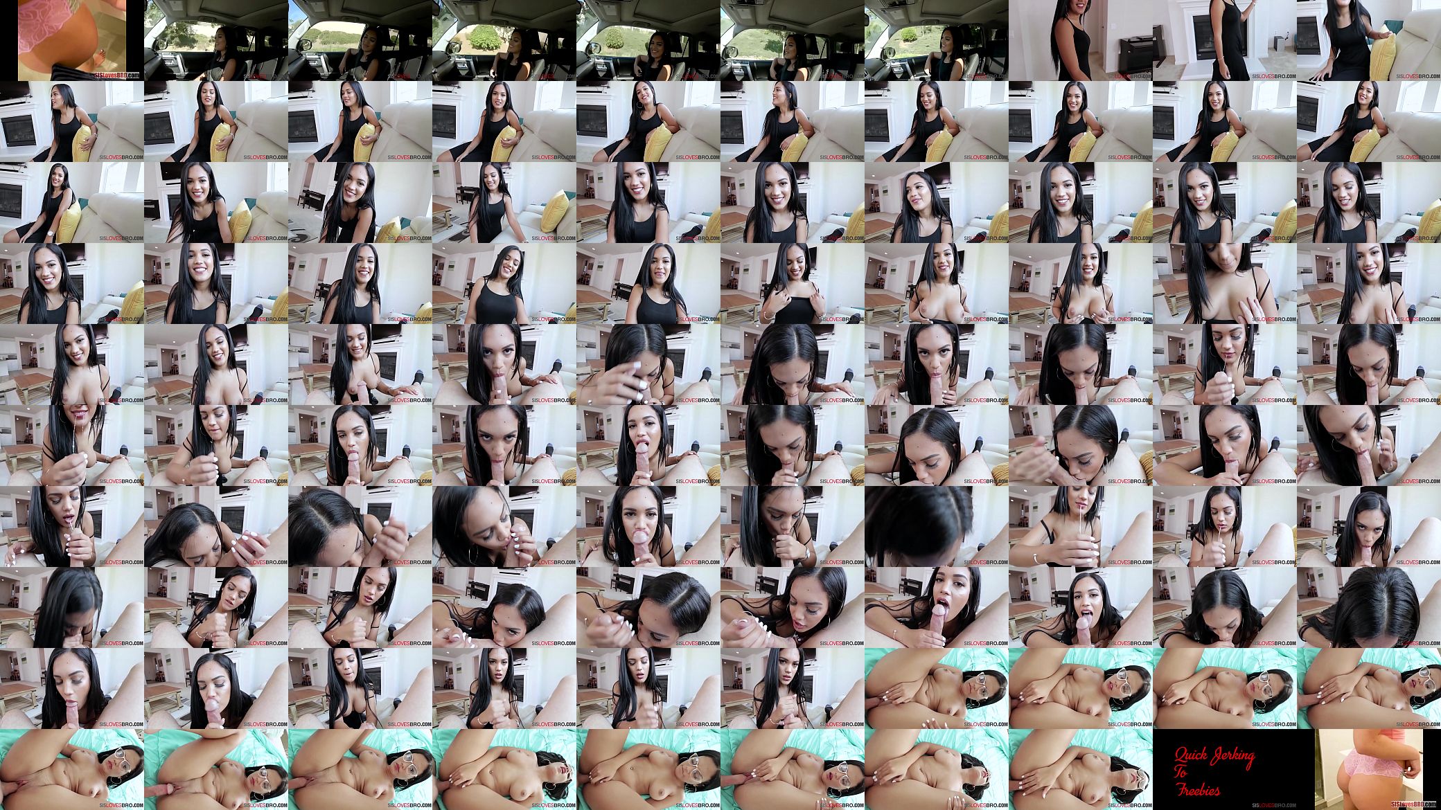 Bust Latina Stepsister Rides Her Stepbrother Like A Slut Slut She Is- Alina Lopez 预览图