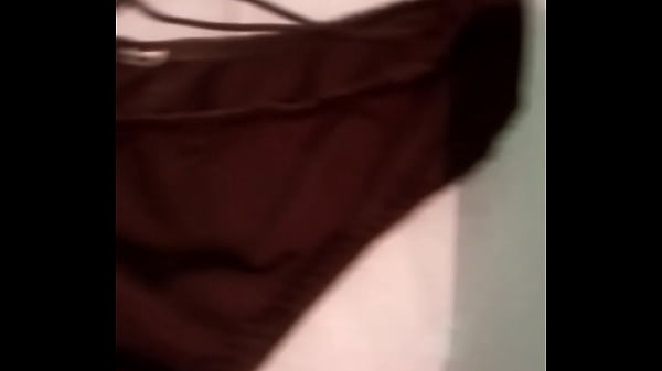 Trying on my neighbor's thongs and pantyhose