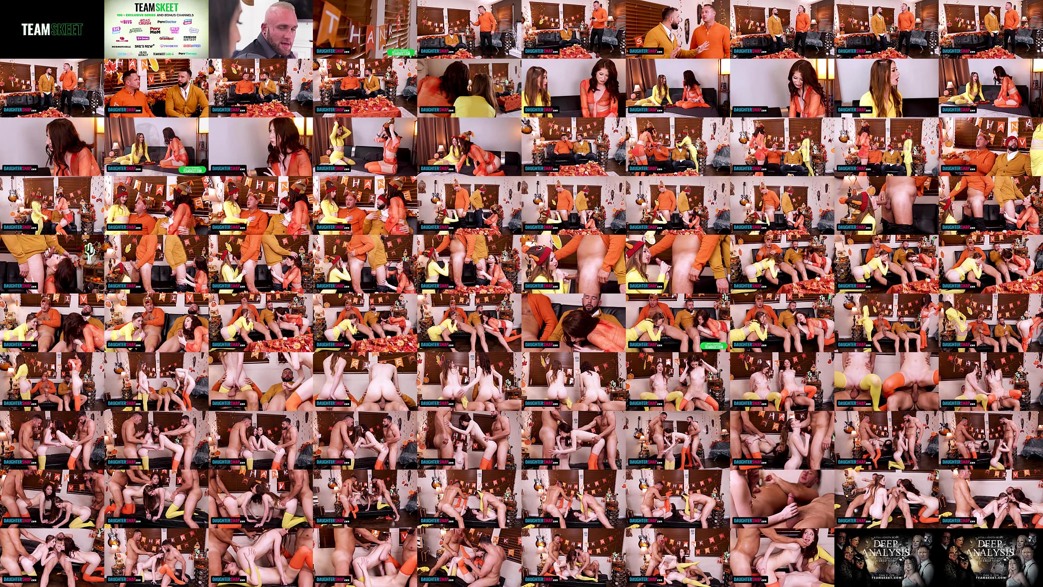 DaughterSwap - Horny StepDaughters Have a Crazy Orgy With Their Step-Dads on Thanksgiving&nbsp;- Enter SWAPPZ26 on official site for discount 预览图