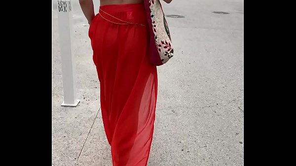 Showing off naked under my transparent outfits