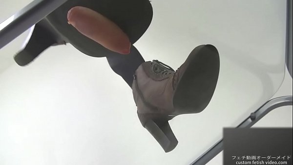 Crush marshmallows with boots