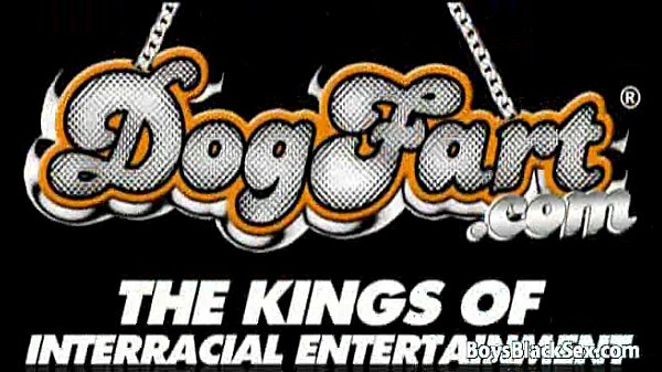 Black boy and white guy in interracial gay scene 22