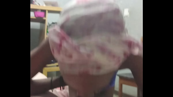 Black slut sucks my cock and then gets fucked doggystyle