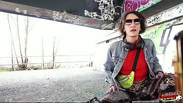 GERMAN SCOUT - Crazy Anal and Rimjob Casting Fuck with French Skinny Tattoo Model Lena Fire