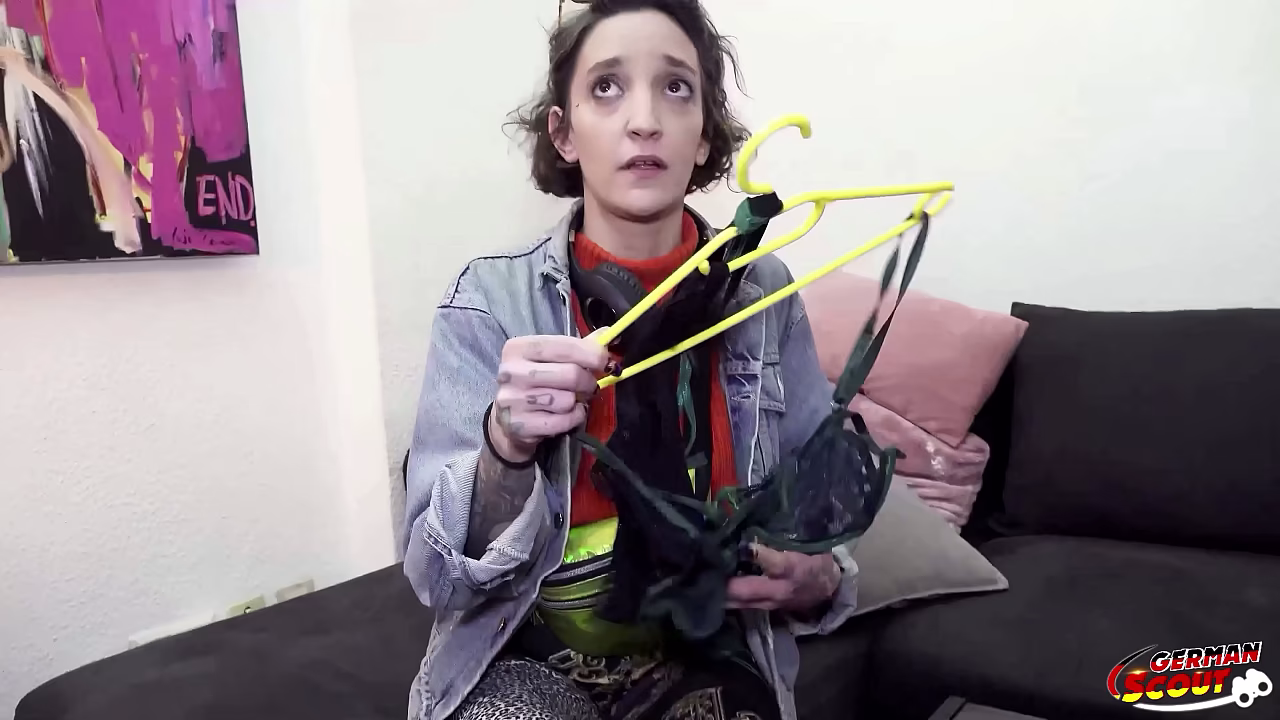 GERMAN SCOUT - Crazy Anal and Rimjob Casting Fuck with French Skinny Tattoo Model Lena Fire