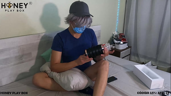 Apartment rental partner is discovered watching my PORN videos and using the HONEY PLAY BOX WARRIOR masturbator