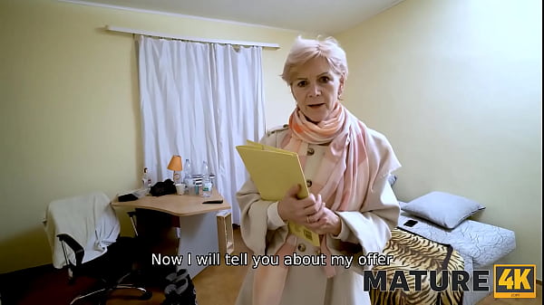 Horny MILF In Stockings Gets What She Needs From Bearded Stud