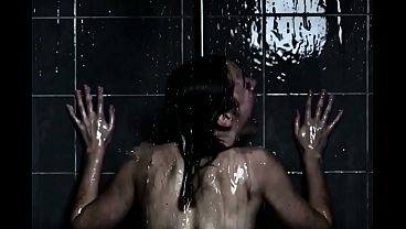 POV two babes getting fucked hard from behind, screaming loudly in the shower - AI Generated