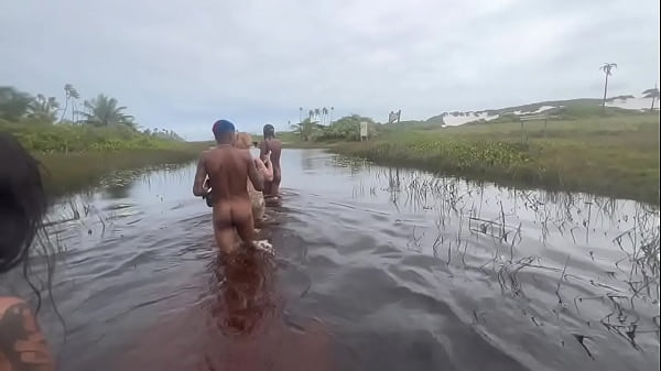 The adventures of the perverts, 5 friends go hiking naked and fuck in the middle of the woods.