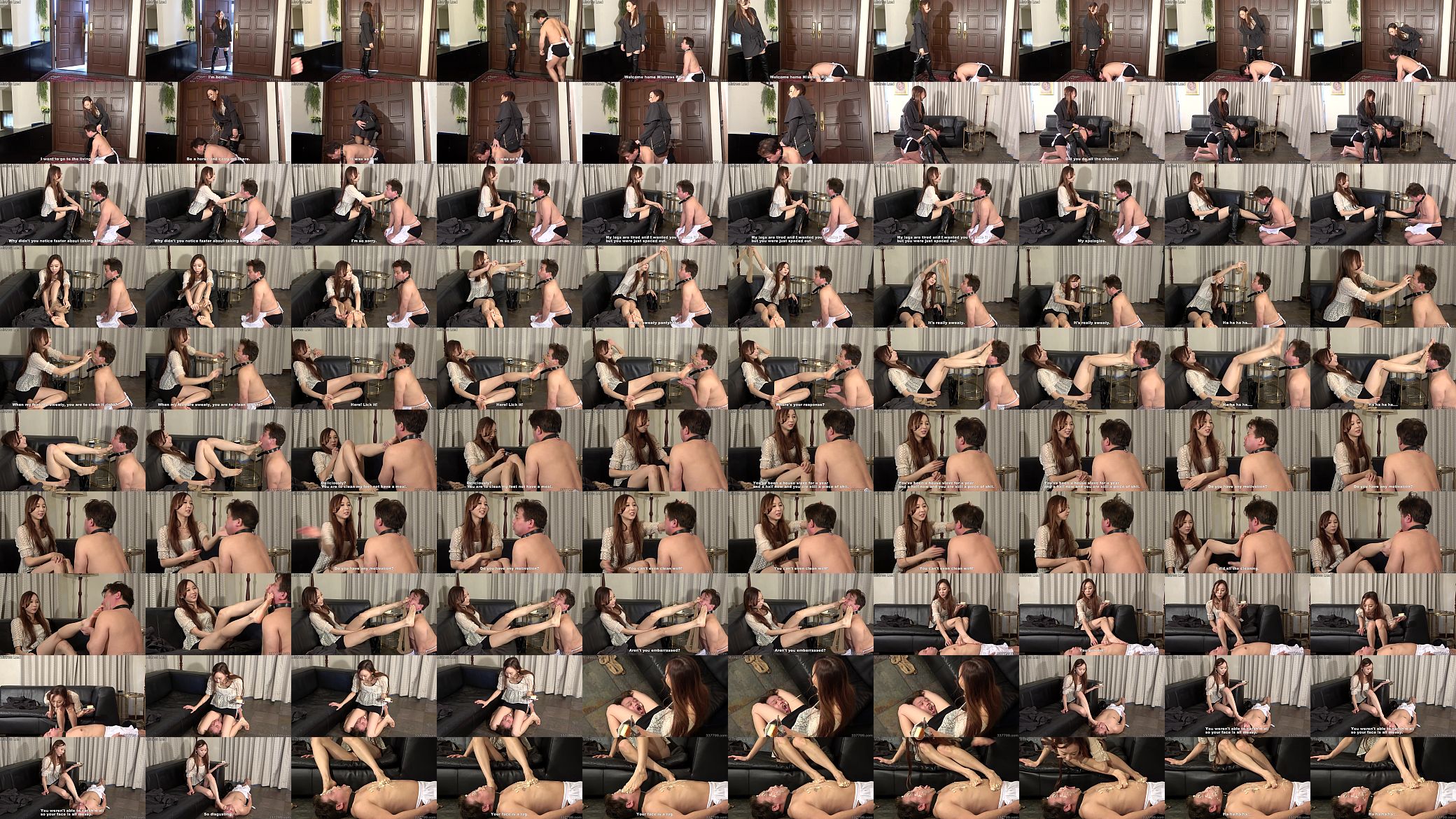 Japanese Femdom Risa Foot Fetish Pantyhose and Food Messy 预览图