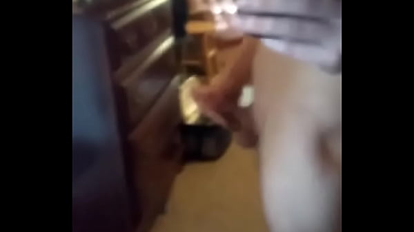 Stroking My hard cock in the mirror