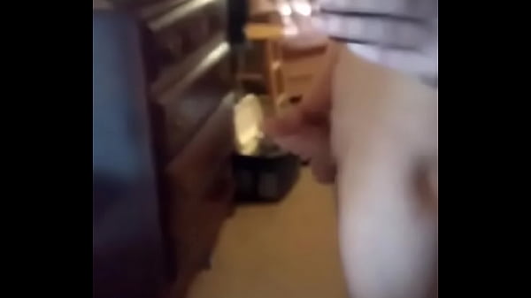 Stroking My hard cock in the mirror