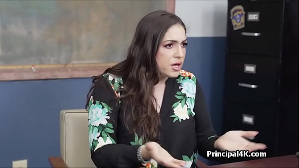 Curvy Italian wife sits on head teachers dick to save the day