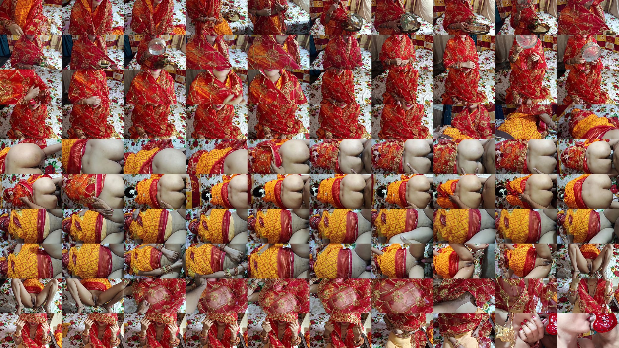 Desi married bhabhi karwa chauth Puja with Dever clear Hindi audio 预览图