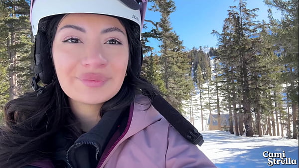 MASSIVE FACIAL FROM a STRANGER - Fucking my Ski Instructor Vlog