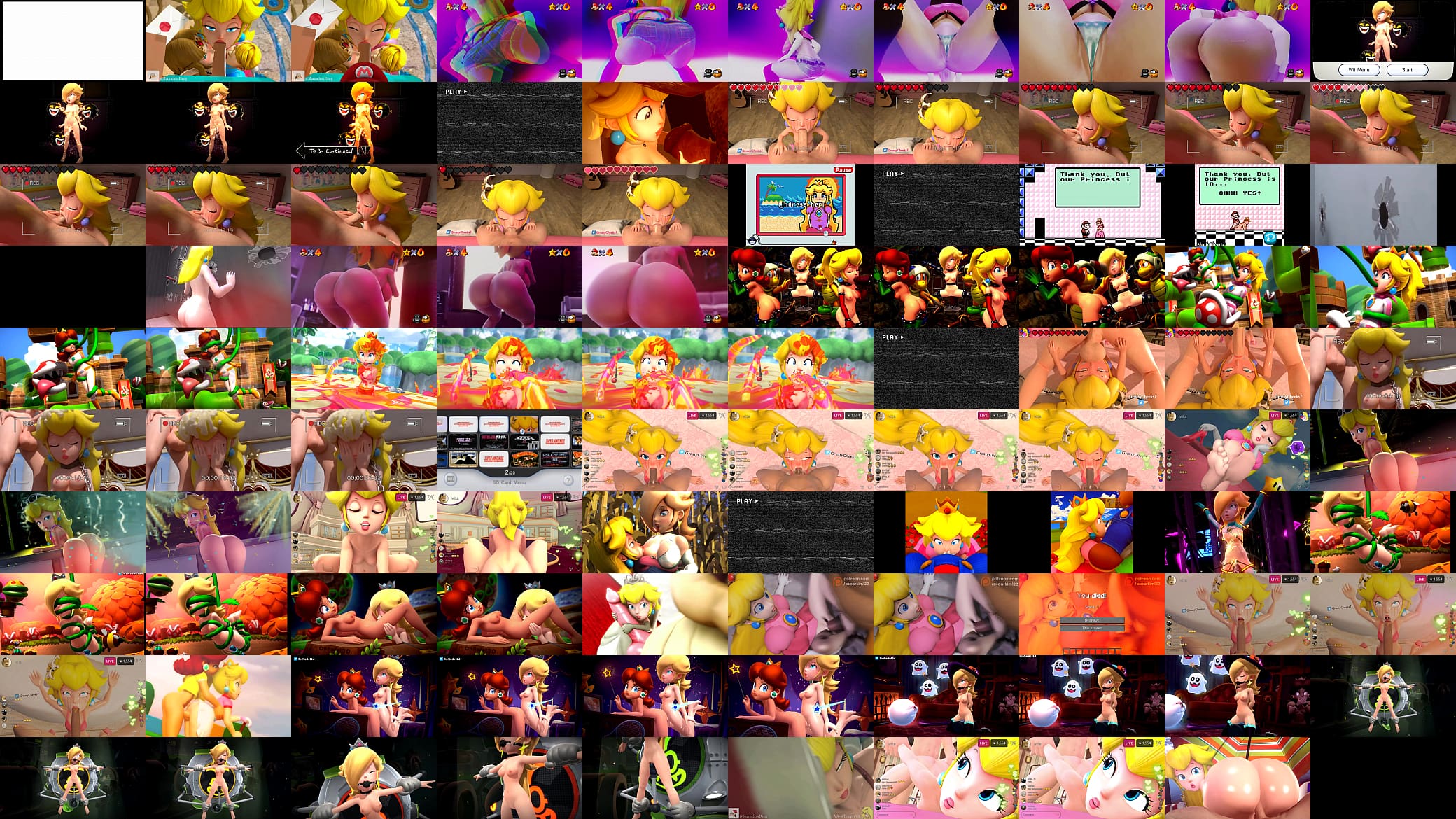NSFW 3D Princess Peach, Rosalina, Daisy Compilation 预览图