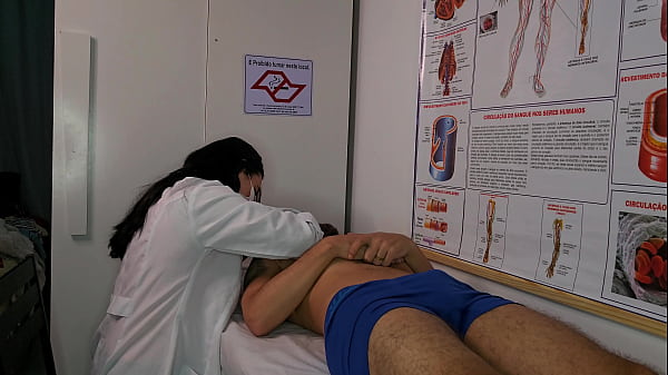 Nurse gets excited when she sees her patient's erection