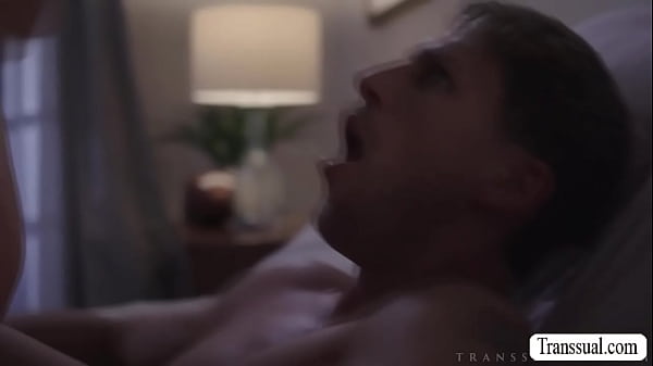 Stepbrother get sucked by his horny shemale ste...