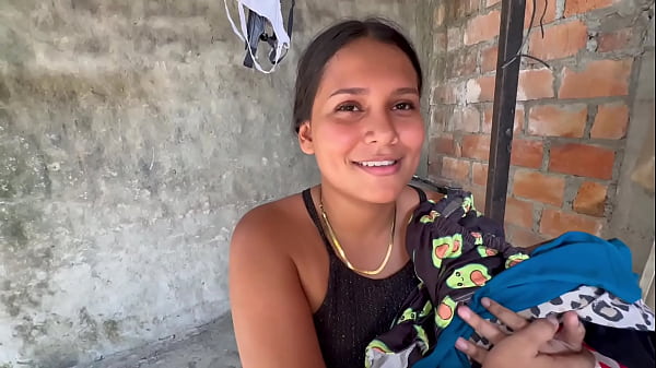 I SEND THE NEIGHBOR TO WASH CLOTHES BUT I PROPOSED HER TO GIVE ME A BLOWJOB AND SEX